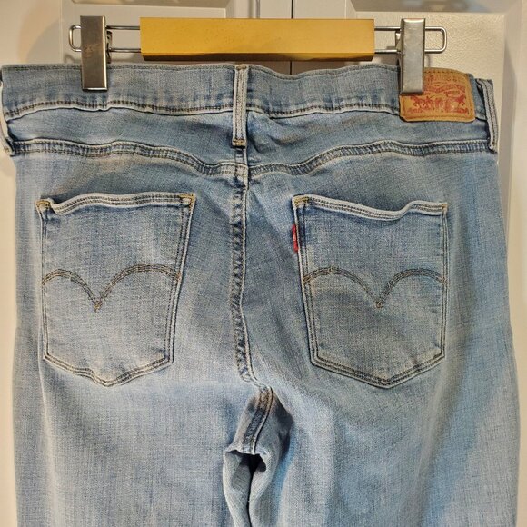 Levi' Slimming Straight Boot Cut size 16 light denim - Picture 4 of 4